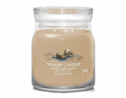 Svíčka ve skleněné dóze Yankee Candle, Ambra a santalové dřevo, 368 g