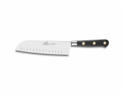 Kuchyňský nůž Lion Sabatier, 714780 Idéal Laiton, Santoku nůž, čepel 18 cm z nerezové oceli, POM rukojeť, plně kovaný, mosazné nýty