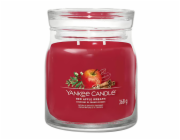 Svíčka ve skleněné dóze Yankee Candle, Věnec z červených jablíček, 368 g