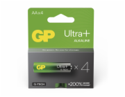 GP AA Ultra Plus, alkalická (LR6) - 4 ks