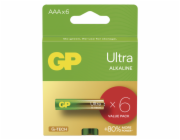 GP Alkalická baterie ULTRA AAA (LR03)- 6ks