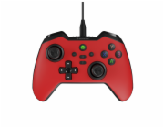 Drátový gamepad Genesis MANGAN 300, pro PC/Switch/Mobil, červený