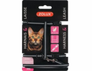 Zolux Postroj pro kočky s vodítkem 1,2m černý