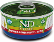 FARMINA N&D Cat Prime Chicken&Pomegranate Kitten - mokré krmivo pro kočky - 70 g