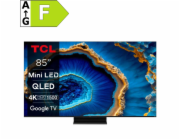 TCL 85C805 TV SMART Google TV QLED/215cm/4K UHD/4000 PPI/144Hz/Mini LED/HDR10+/Dolby Vision/Atmos/DVB-T2/S2/C/VESA