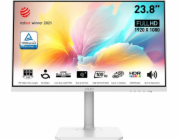 MSI monitor Modern MD2412PW, 23,8" IPS/1920 x 1080 (FHD)/100Hz/ HDMI/USB C/Pivot/Výškově nast./Bílá