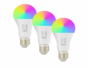 IMMAX NEO LITE SMART sada 3x žárovka LED E27 9W RGB+CCT, stmívatelná, Wi-Fi, Beacon, DO, TUYA