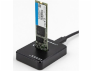 Qoltec dokovací stanice M.2 SATA / PCIe SSD dokovací stanice | NGFF/NVMe | USB 3.1