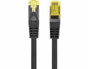 Lanberg Patchcord kat.6a S/FTP LSZH CU 1m náhoda prošel černý