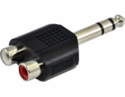 SSQ AV adaptér SSQ HA7 - Adaptér 2 x RCA zásuvka - 6,3 mm stereo jack