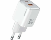 USB-C+USB-A PD 3.0 30W Rychlá nástěnná nabíječka