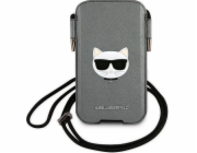 Karl Lagerfeld Choupette Head Saffiano PU Pouch L Grey Stylová a praktická kapsa pro váš smartphone s logem světoznámé módní značky Karl Lagerfeld. Chrání telefon před poškozením a je i skvělým módní