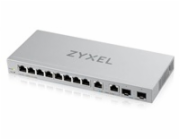 Zyxel XGS1210-12 12-port Gigabit Webmanaged Switch, 8x gigabit RJ45, 2x 2,5GbE RJ45, 2x SFP+