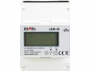 Elektroměr 3fázový LCD 100 A 4-MOD LEM-30 EXT10000235