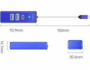 Orico USB HUB ORICO USB-C HUB 2X USB-A 3.1 + USB-C, MODRÁ