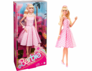 Barbie Signature The Movie - Margot Robbie jako panenka Barbie pro film v růžových a bílých kostkovaných šatech, figurka na hraní