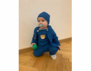 Kojenecká bavlněná čepička New Baby Luxury clothing modrá Vel.68/74