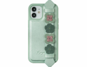 Kingxbar Kingxbar Sweet Series gelové pouzdro zdobené originálními krystaly Swarovski se stojánkem iPhone 12 mini zelený univerzální