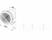 Výsuvný ventilátor HAUSHALT PF L125