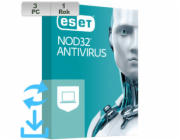 ESET NOD32 Antivirus 20XX 3PC na 1r El.lic AKT