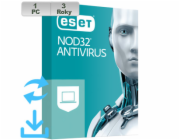 ESET NOD32 Antivirus 20XX 1PC na 3r El.lic AKT