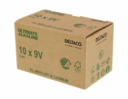 DELTACO ULTIMATE, Batéria alkalická 9V 6LR61 10ks