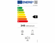 PKM KG314ENFIX Lednice s mrazákem, 310 l, 185 cm Inox Design