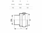 Napojení na betonovou trubku Magnaplast, O 110 mm
