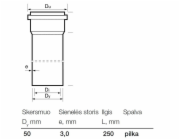 Vnitřní kanalizační PVC trubka Wavin, O 50 mm, 0,25m