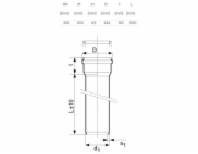 Venkovní kanalizační potrubí Magnaplast, O 200 mm, SN4, 1m