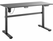 Ergo Office elektrický stůl výškově nastavitelný šedý max. výška 118 cm 50 kg - s deskou pro práci v sedě ER-434