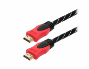 Kabel BLOW HDMI M, HDMI M, 1,5m, černo/červený 92-053