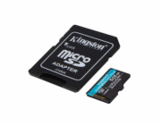 Kingston MicroSDXC karta 1TB Canvas Go! Plus, R:170/W:90MB/s, Class 10, UHS-I, U3, V30, A2 + Adaptér