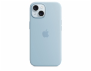 iPhone 15+ Silicone Case with MS - Light Blue