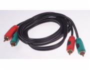 Libox RCA (Cinch) x2 - RCA (Cinch) x2 kabel 1,5 m černý (LB0019)