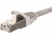 Patch kabel NetRack RJ45, kat. 6 FTP, 1m šedý - BZPAT16F