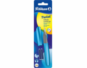 Pelikan plnicí pero Twist P457 M Frosted Blue + 2 náplně bl