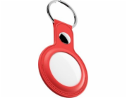 KeyBudz KeyBudz AirTag Keyring - ochranné kožené pouzdro pro AirTag 2-balení (červené)