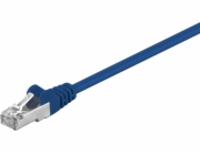 Goobay Patch cord F / UTP kat. 5e CCA modrá 0,5m (50127)