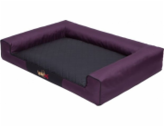 Hobbydog Bed Victoria - Burgundsko s černou XXL matrací