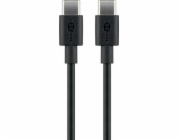 Goobay USB-C – USB-C USB kabel 2 m černý (51243)