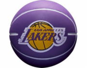 Wilson Wilson NBA Dribbler Los Angeles Lakers Mini míč WTB1100PDQLAL Purple Jedna velikost