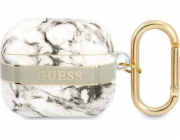 Ochranné pouzdro Guess Marble Strap Collection pro AirPods 3, šedé