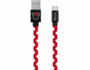 Disney USB kabel USB-A – USB-C 1 m červený (DUSMIN025)