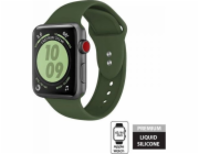 Kapalný řemínek Crong Crong – Řemínek Apple Watch 42/44 mm (zelený)