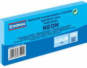 Donau SAMOLEPÍCÍ BLOK, DONAU, 38X51MM, 100K, NEON BLUE, 3KS 7585011-10