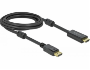 Delock kabel DELOCK DisplayPort 1.2 > HDMI kabel 4K 60Hz 3m aktiv schwarz