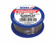 Dedra pájka s Pb60Sn40 tavidlem 1mm 100g na cívce - 31L61010