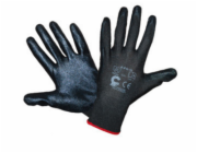 Nylonové rukavice potažené nitrilem r446 černé velikost 9