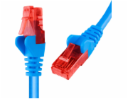 Spacetronik RJ45 CAT 6 U/UTP AWG24 kabel modrý 5m